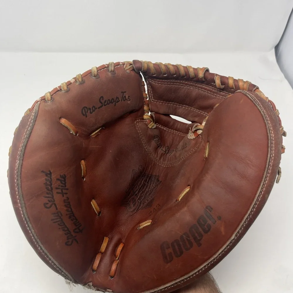 Cooper 243 Black Diamond Baseball Catcher's Glove Mitt LHT Youth Brown